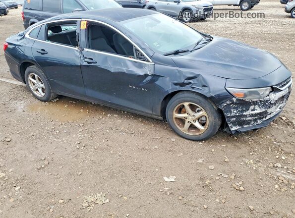 1G1ZB5ST7HF269734 2017 CHEVROLET MALIBU Черный Передняя правая четверть