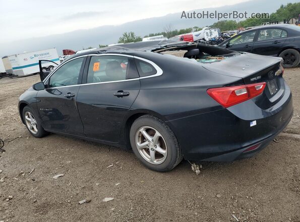 1G1ZB5ST7HF269734 2017 CHEVROLET MALIBU Черный Задняя левая четверть