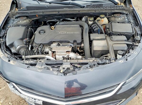 1G1ZB5ST7HF269734 2017 CHEVROLET MALIBU Черный Вид задней части салона