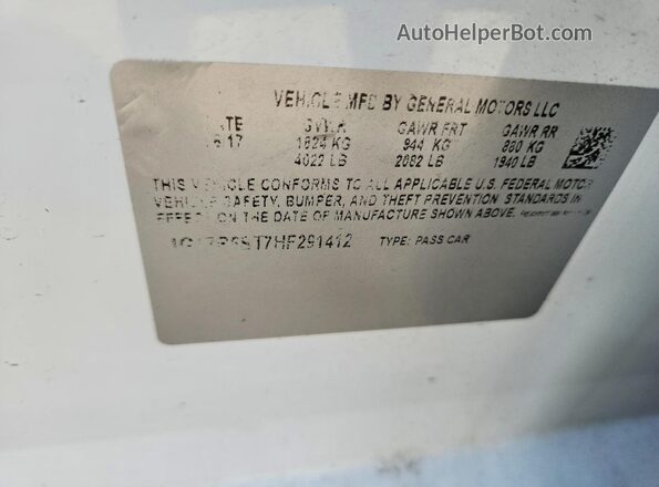 1G1ZB5ST7HF291412 2017 CHEVROLET MALIBU White Widok komory silnika