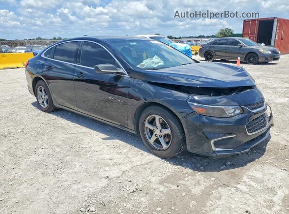 1G1ZB5ST7JF200239 2018 CHEVROLET MALIBU Черный Передняя правая четверть