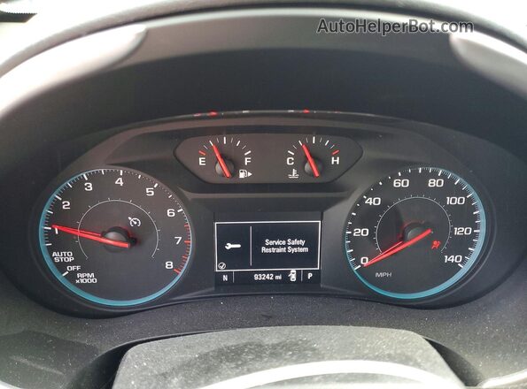 1G1ZB5ST8KF203958 2019 CHEVROLET MALIBU White ხელსაწყოთა პანელის ხედი