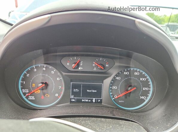 1G1ZB5ST9KF214919 2019 CHEVROLET MALIBU Blue Instrument cluster view