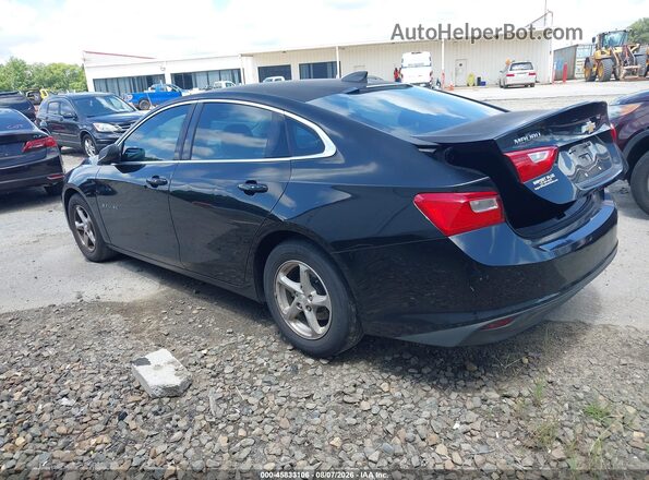 1G1ZB5STXHF290223 2017 CHEVROLET MALIBU Black Trasero izquierdo