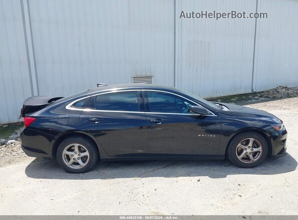 1G1ZB5STXHF290223 2017 CHEVROLET MALIBU Black Vista interior trasera