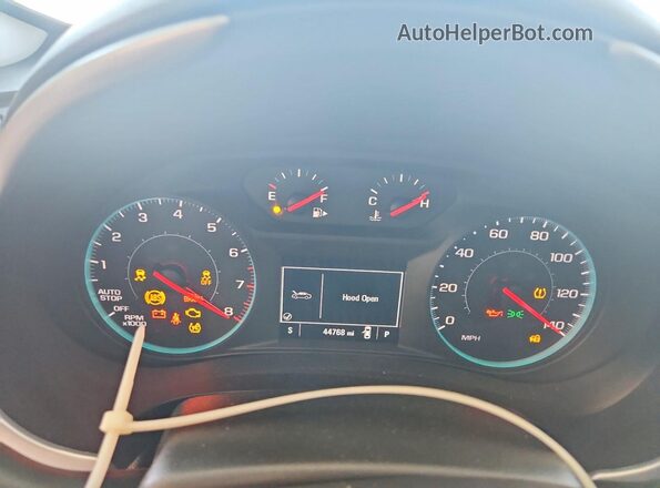 1G1ZB5STXLF008283 2020 CHEVROLET MALIBU Blue ხელსაწყოთა პანელის ხედი