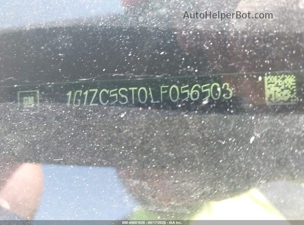 1G1ZC5ST0LF056503 2020 CHEVROLET MALIBU Черный Вид подкапотного пространства
