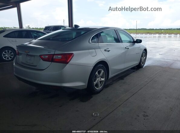 1G1ZC5ST1GF287397 2016 CHEVROLET MALIBU Silver Rear right