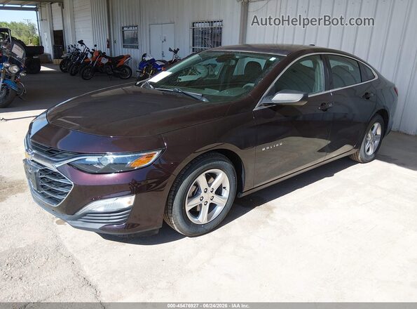 1G1ZC5ST1LF131399 2020 CHEVROLET MALIBU Maroon წინა მარცხენა ხედი სამი მეოთხედიდან