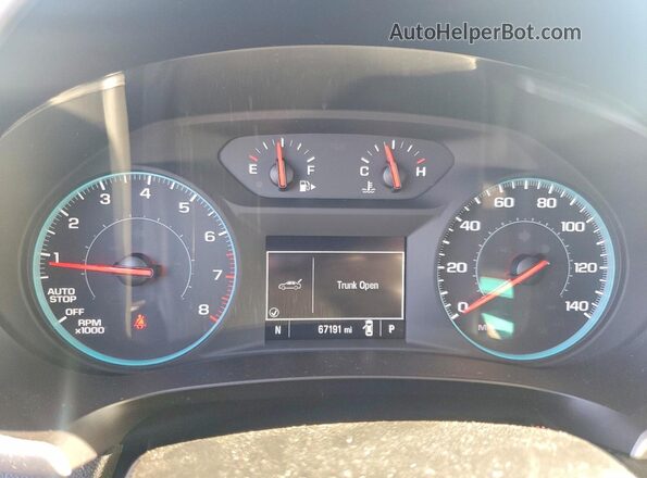 1G1ZC5ST2KF201023 2019 CHEVROLET MALIBU White Vista del cuadro de instrumentos