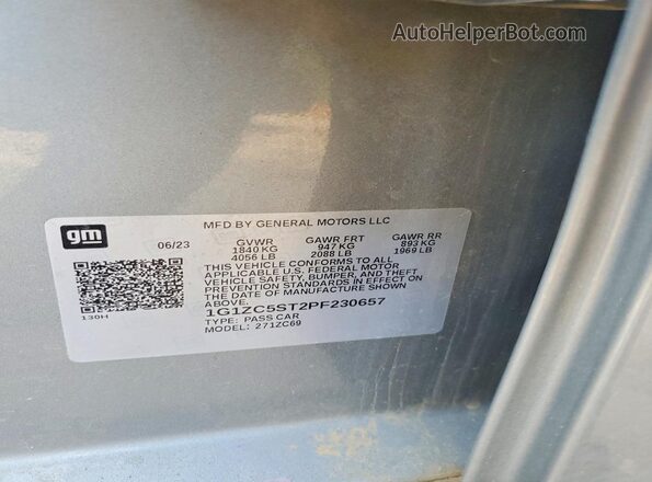 1G1ZC5ST2PF230657 2023 CHEVROLET MALIBU Silver Widok komory silnika