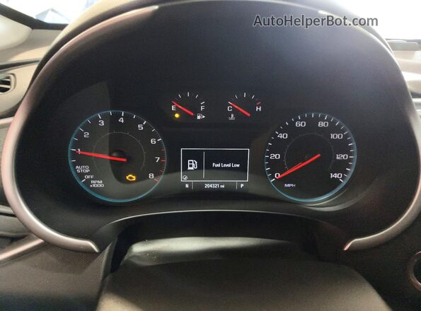 1G1ZC5ST6KF169113 2019 CHEVROLET MALIBU White Вид щитка приладів