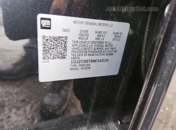 1G1ZC5ST6NF143535 2022 CHEVROLET MALIBU Gray Widok komory silnika