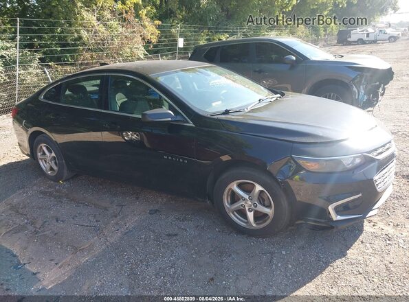1G1ZC5ST7HF267138 2017 CHEVROLET MALIBU Black უკანა სალონის ხედი