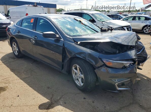 1G1ZC5ST7JF155221 2018 CHEVROLET MALIBU Charcoal Delantero derecho