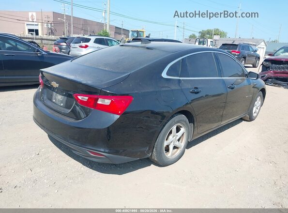 1G1ZC5ST7JF166400 2018 CHEVROLET MALIBU Black Задня права чверть
