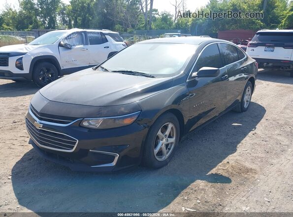 1G1ZC5ST7JF166400 2018 CHEVROLET MALIBU Black Передня ліва чверть