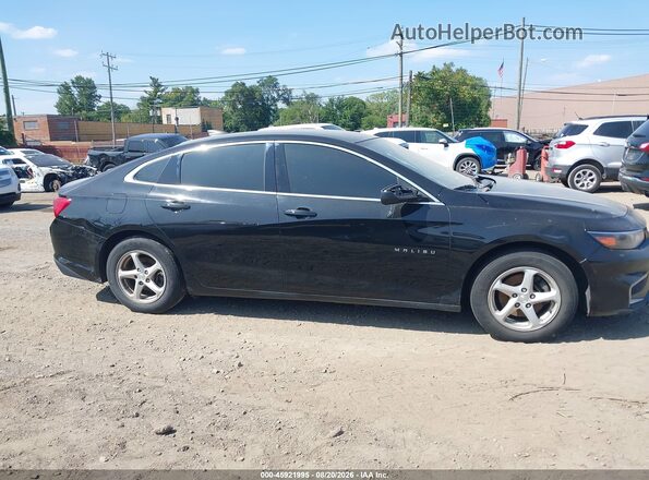 1G1ZC5ST7JF166400 2018 CHEVROLET MALIBU Black Вид задньої частини салону