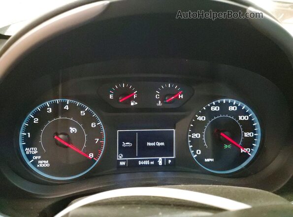 1G1ZC5ST7NF183168 2022 CHEVROLET MALIBU Серый Вид щитка приборов