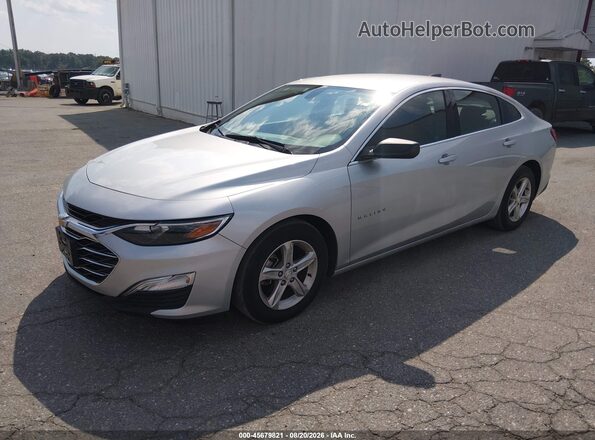 1G1ZC5STXLF000083 2020 CHEVROLET MALIBU Серебряный Передняя левая четверть