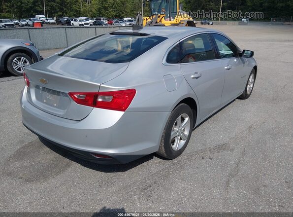 1G1ZC5STXLF000083 2020 CHEVROLET MALIBU Серебряный Задняя правая четверть