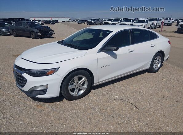 1G1ZC5STXLF139016 2020 CHEVROLET MALIBU Белый Передняя левая четверть