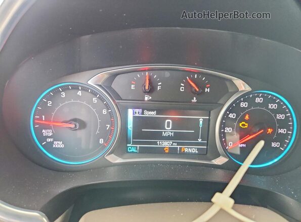 1G1ZD5ST0JF131484 2018 CHEVROLET MALIBU Синий Вид щитка приборов