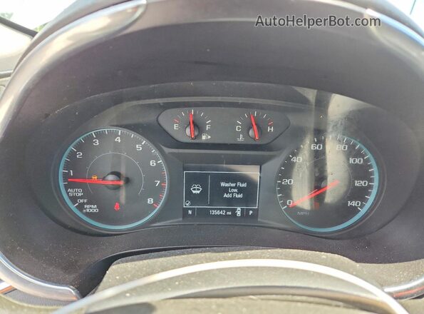 1G1ZD5ST0LF034837 2020 CHEVROLET MALIBU Silver Instrument cluster view
