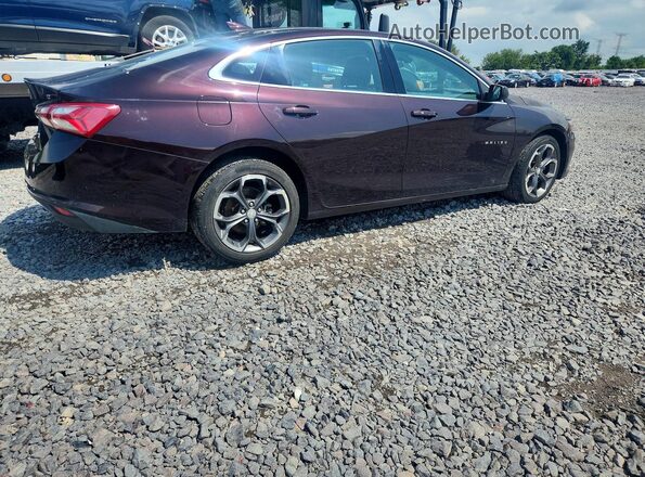 1G1ZD5ST0MF027971 2021 CHEVROLET MALIBU Burgundy Trasero derecho