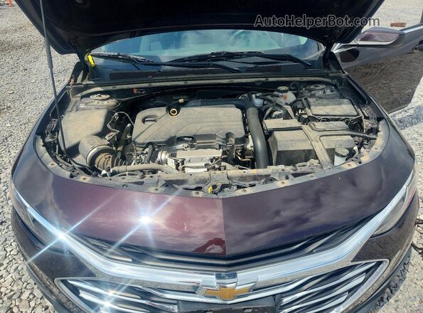1G1ZD5ST0MF027971 2021 CHEVROLET MALIBU Burgundy Vista interior trasera