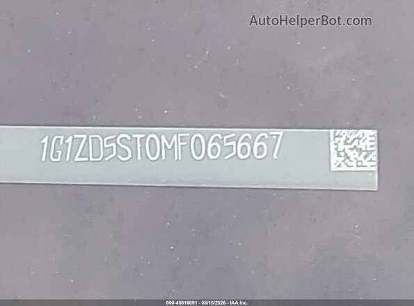 1G1ZD5ST0MF065667 2021 CHEVROLET MALIBU Silver Widok komory silnika