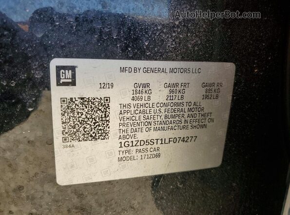 1G1ZD5ST1LF074277 2020 CHEVROLET MALIBU Black Շարժիչի բաժամունքի տեսք