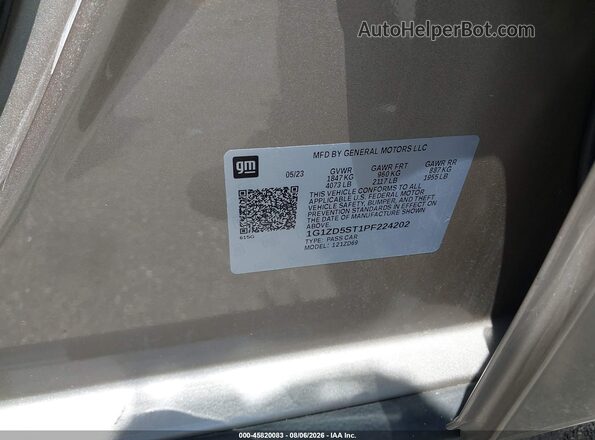 1G1ZD5ST1PF224202 2023 CHEVROLET MALIBU Beige Вид підкапотного простору