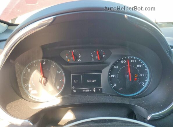 1G1ZD5ST2JF159030 2018 CHEVROLET MALIBU Red Вид щитка приладів