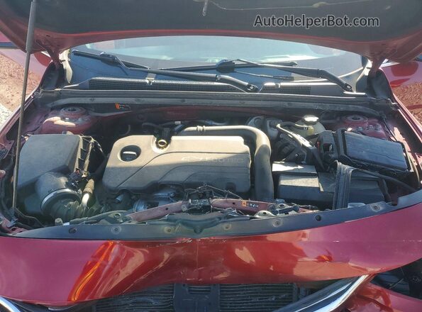 1G1ZD5ST2JF159030 2018 CHEVROLET MALIBU Red Вид задньої частини салону