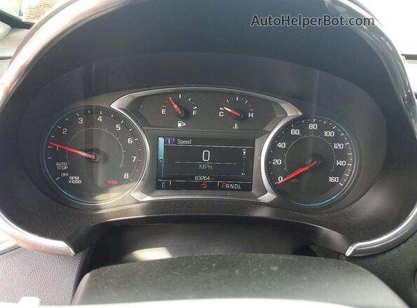1G1ZD5ST2JF195445 2018 CHEVROLET MALIBU Gray Widok zestawu wskaźników