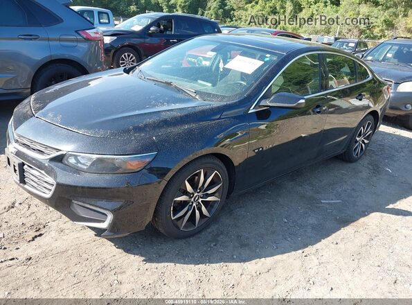 1G1ZD5ST2JF223390 2018 CHEVROLET MALIBU Черный Передняя левая четверть