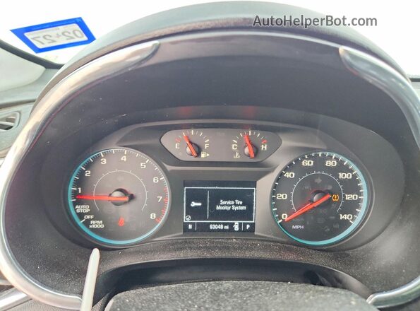 1G1ZD5ST2LF039523 2020 CHEVROLET MALIBU Black Вид щитка приладів