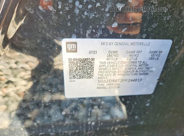 1G1ZD5ST2PF244913 2023 CHEVROLET MALIBU Black Vista del compartimento del motor