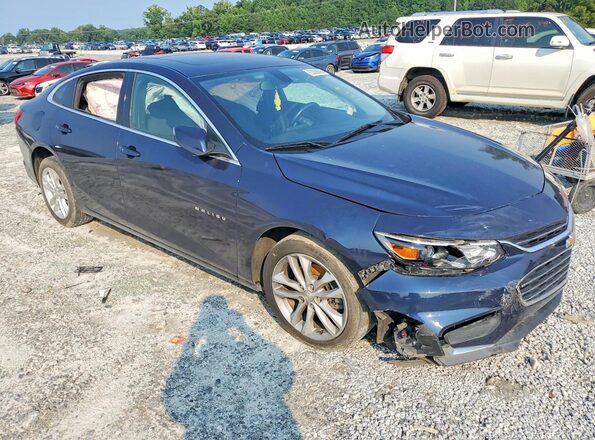 1G1ZD5ST3JF121869 2018 CHEVROLET MALIBU Blue Przód prawy