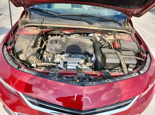 1G1ZD5ST3JF232664 2018 CHEVROLET MALIBU Красный Вид задней части салона