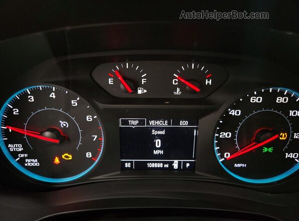 1G1ZD5ST3KF113806 2019 CHEVROLET MALIBU Blue Вид щитка приладів