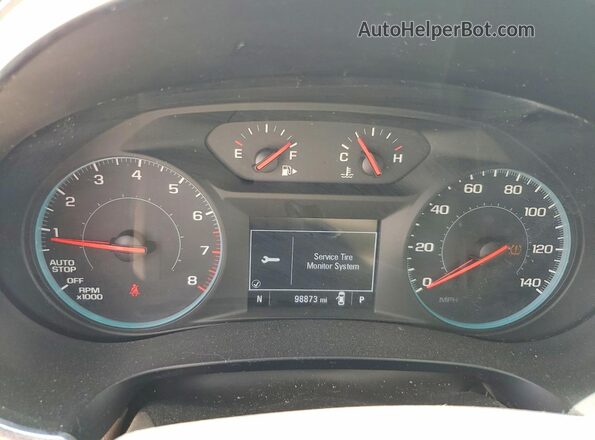 1G1ZD5ST3KF177280 2019 CHEVROLET MALIBU White Widok zestawu wskaźników