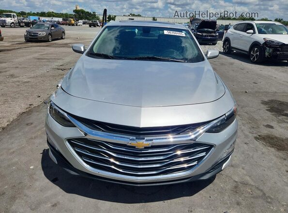 1G1ZD5ST3MF068918 2021 CHEVROLET MALIBU Серый Вид спереди
