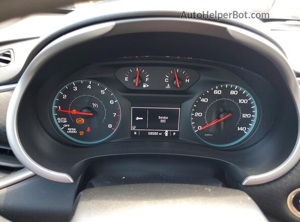 1G1ZD5ST3NF123367 2022 CHEVROLET MALIBU White Widok zestawu wskaźników