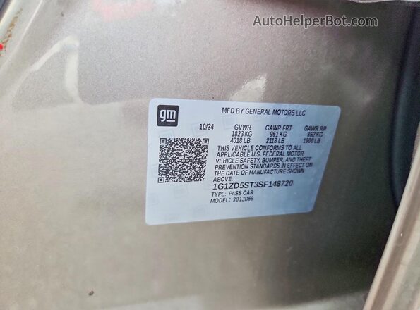 1G1ZD5ST3SF148720 2025 CHEVROLET MALIBU Коричневый Вид подкапотного пространства