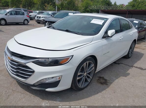 1G1ZD5ST4MF023065 2021 CHEVROLET MALIBU Белый Передняя левая четверть
