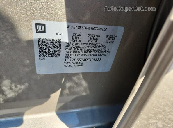 1G1ZD5ST4RF121522 2024 CHEVROLET MALIBU Tan ძრავის განყოფილების ხედი
