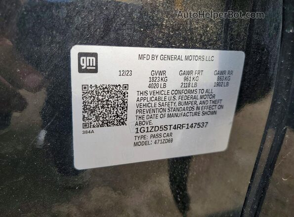1G1ZD5ST4RF147537 2024 CHEVROLET MALIBU Black Widok komory silnika