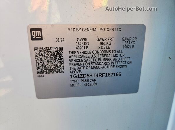 1G1ZD5ST4RF162166 2024 CHEVROLET MALIBU White ძრავის განყოფილების ხედი